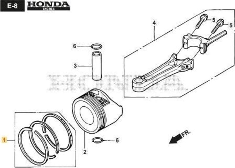 Original Stiga Kolbenringbaugruppe – 118551759/0