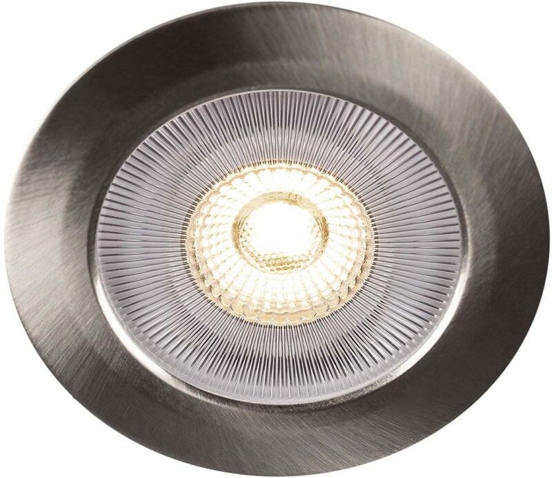 Alice 12v einbau downlight 2700k ip44 340lm gebursteter stahl 1er pack