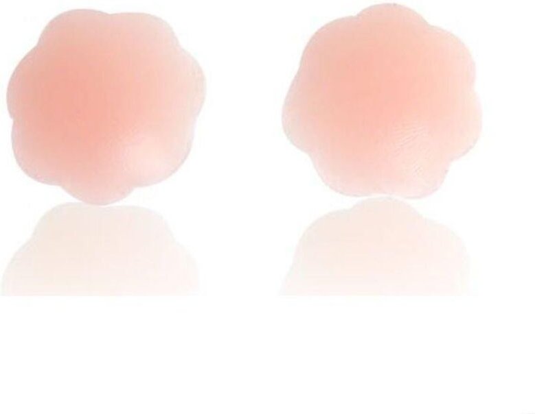Blumenformige brustwarzenabdeckungen - beige