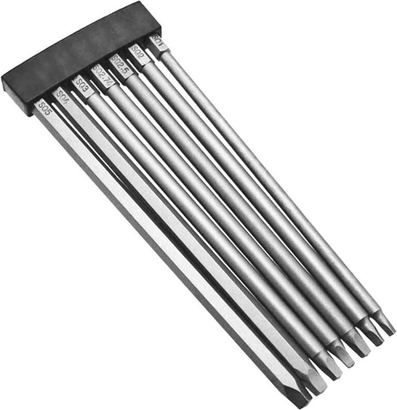 Thumbnail - Lntyq 7PCS 1/4" Sechskantschaft Magnetischer Vierkantkopf-Schraubendreher-Bits 150mm Länge Vierkantkopf-Schraubendreher-...