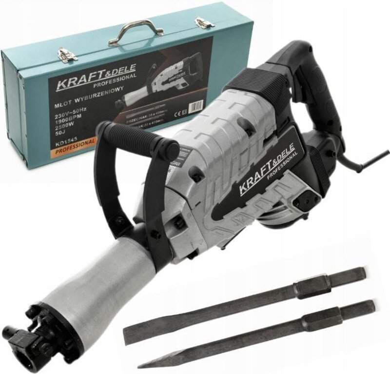 Kraft&Dele Abbruchhammer 3200W 65J Stemmhammer SDS-HEX Meißelhammer Schlaghammer + Koffer