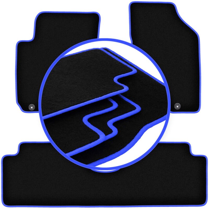 CARLUX-BLUE Autofußmatten für: Kia Sportage II SUV (2004-2010)