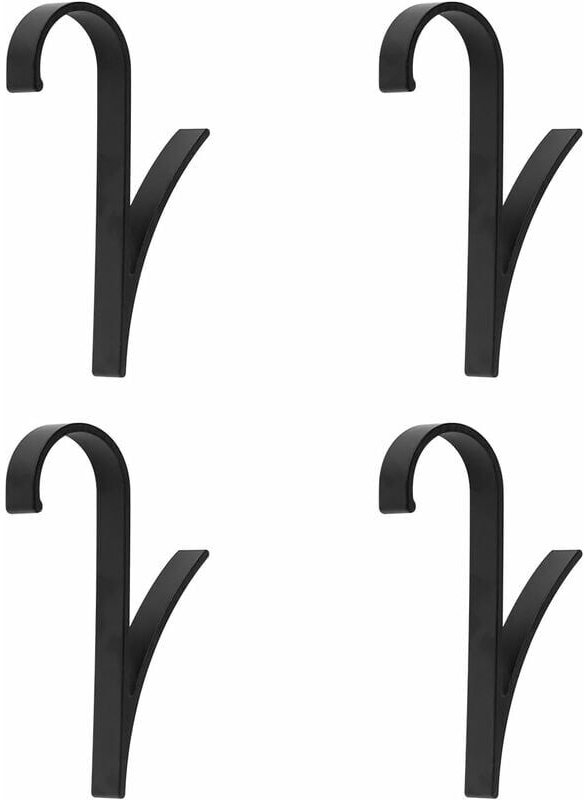 4-teiliger Badezimmerhaken aus Aluminium, Handtuchtrockner-Heizkörperhaken zum Aufhängen großer und kleiner Badetücher, ...