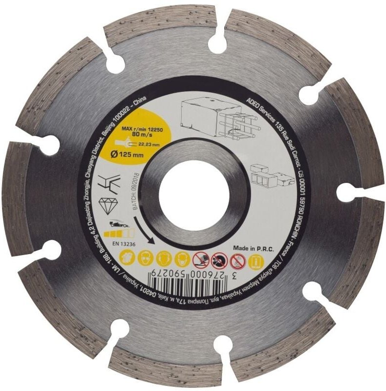 Diamantscheibe für Beton, Ø 125 mm Centrale Brico