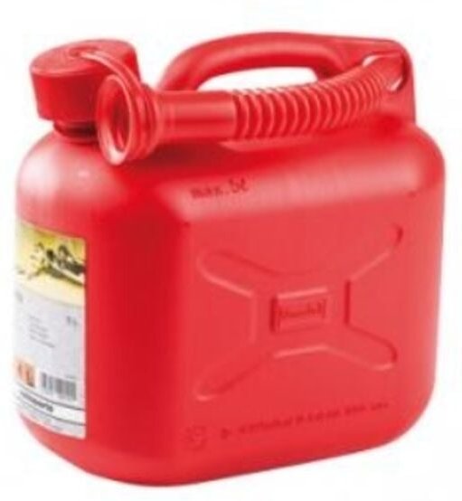 Benzinkanister 5,00 Liter Inhalt rot