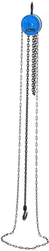 Ulisem Kettenzug Tragkraft 500 Kg Hubhöhe 2,6m Lasthaken mit Sicherung Lange Steuerkette Kann auch eine Last ziehen