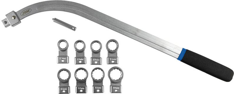 JBM - Gebogener Riemenentfernungsschlüsselsatz mit austauschbarem Kopf 52832