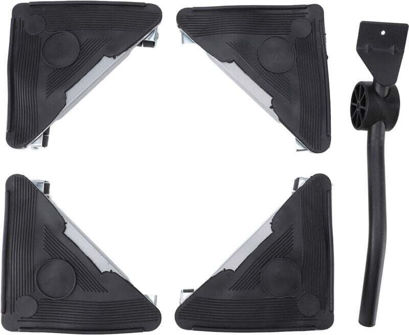 Decdeal Robuster Möbelwagen mit Rollen und Bremsen zum Bewegen von Sofas, Kleiderschränken und Kühlschränken