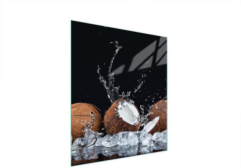 Glasschneidebrett 45x52 Kokosnuss