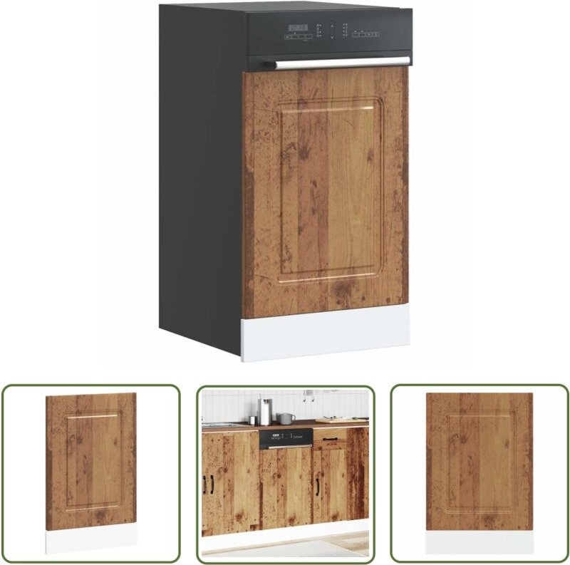 vidaXL Geschirrspülerblende Kalmar Altholz-Optik 45x1,5x67 cm