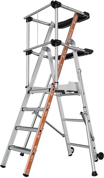 Tubesca Comabi - Podestleiter 5-stufig - Max. Arbeitshöhe 2.94m - 2274154