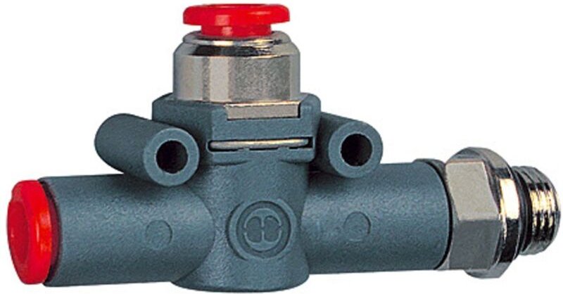 Schnellentlüftungsventil gef. Entl. G1/8 (Ausg.) - Schl.4 (Eing.) - Riegler