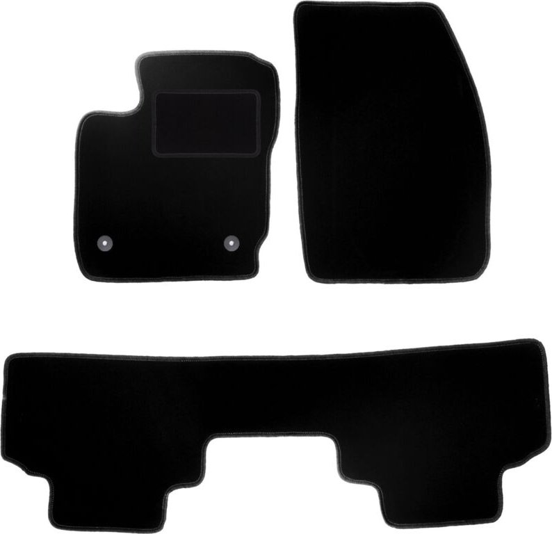 Schwarze Veloursmatten für: Ford Tourneo Courier Kombivan (2014-)