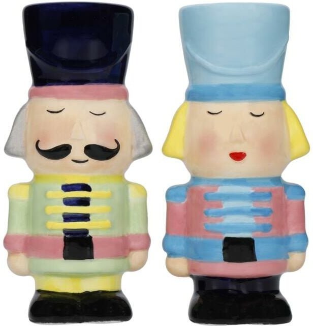 KitchenCraft KCXMNUTSNP - de Salz- und Pfefferset de Keramik, 2 Stück, de Geschenkbox, gemischt