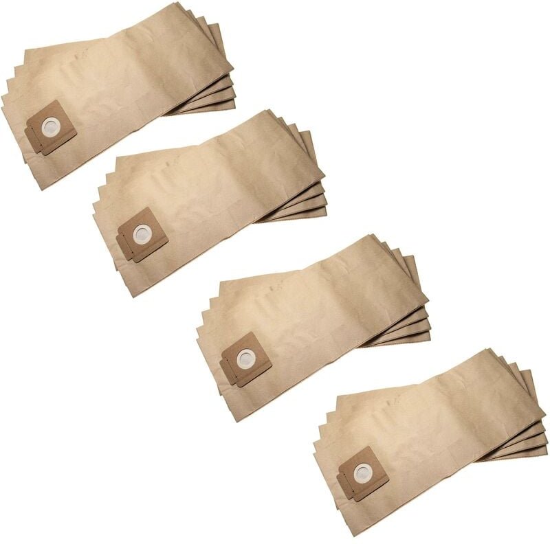 20x Staubsaugerbeutel Ersatz für Kärcher 6.907-019.0 für Staubsauger - Papier, 51cm x 23.25cm, braun - Vhbw