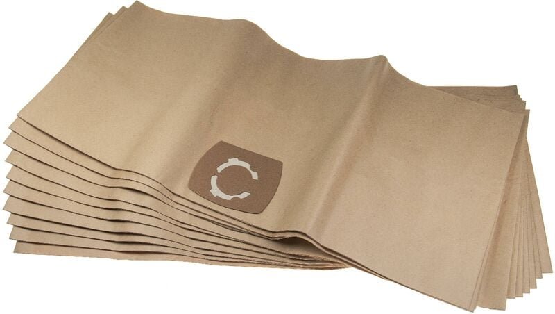 Thumbnail - 10x Staubbeutel kompatibel mit Rowi 1400/30/2 = 30 l Staubsauger - 33,1cm x 77,7cm beige - Vhbw