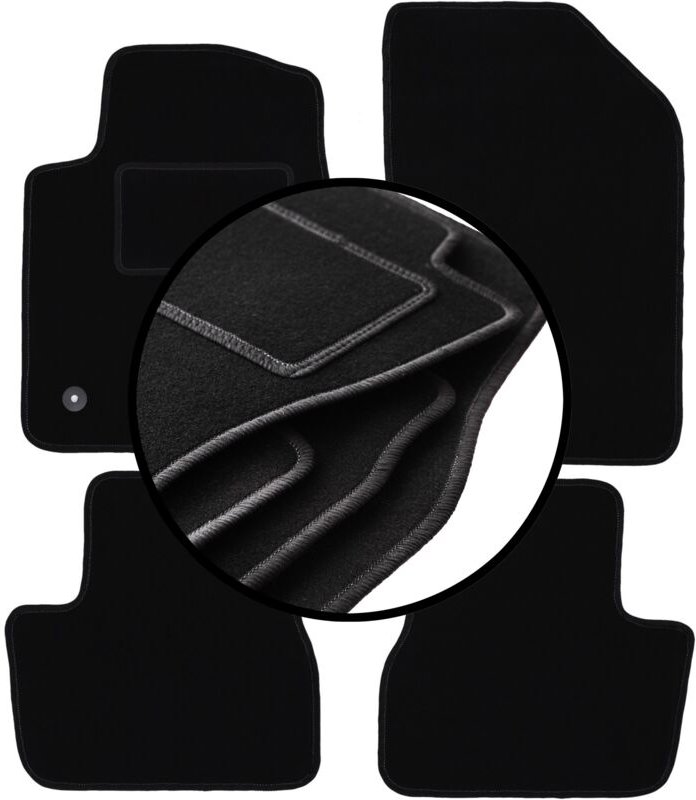 Komplettset Veloursmatten für: Peugeot 2008 I Crossover (2013-2019)