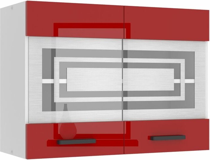 Hängeschrank Küche, Küchenschränke sgw. Breite 80 cm. Oberschrank mit 2 Türen, Küchenhängeschränke, Wandschrank Hängend,...