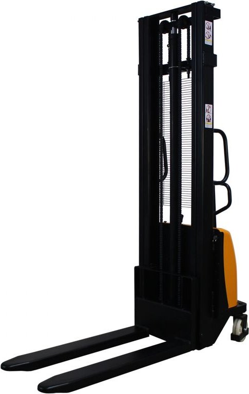 qteck Semi-Elektrischer Hochhubwagen HSE-Serie 1150mm Gabellänge Nylon/Tandem 1000kg Tragkraft 3500mm Hubhöhe