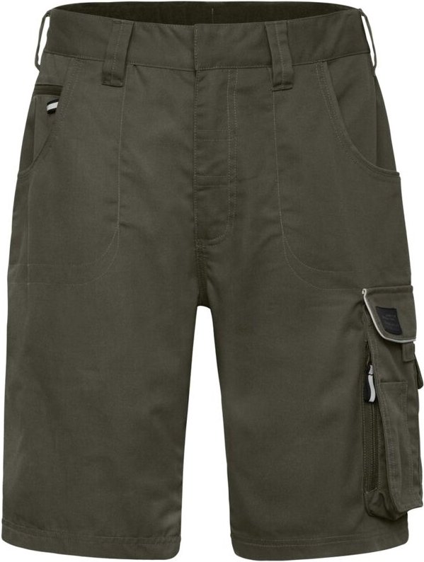 Thumbnail - James&nicholson - Workwear Bermuda Solid JN880 Gr. 48 olive