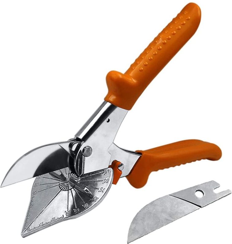 45°-135°-Winkel-Gehrungsschere, multifunktionale Kanalschere, viertelrundes Schneidwerkzeug zum Schneiden von PVC-PPR-PE...