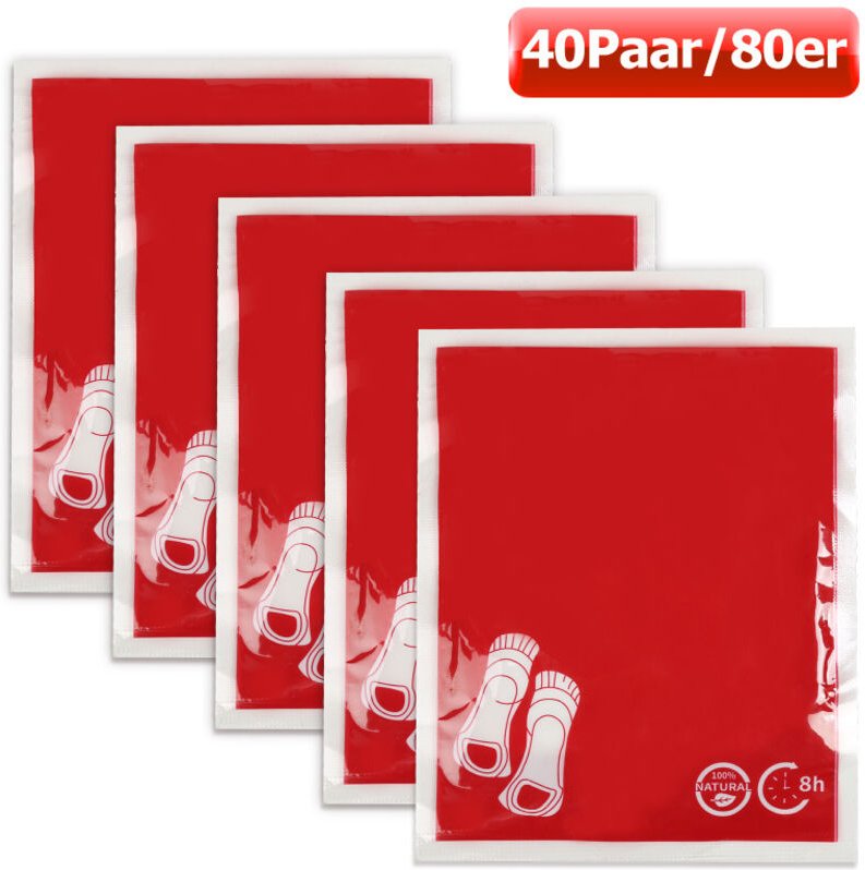TolleTour 40 Paar Fußwärmer Zehenwärmer Wärmesohle Schuhwärmer Thermopad Sohlenwärmer