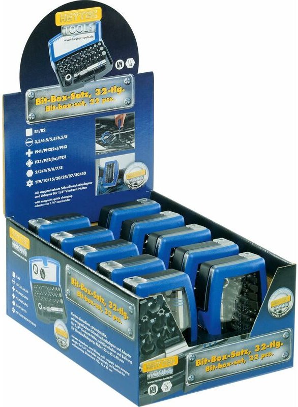 50833-2-10 Verkaufsdisplay. Bit-Box-Satz, 32-tlg.