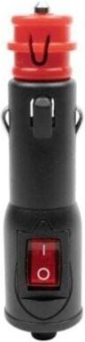 XVX - Enchufe de encendedor de cigarrillos, toma de corriente macho universal de 12 v con interruptor y fusible para cam...