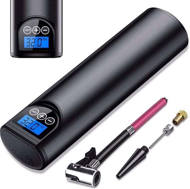 Tonchean - Mini-wiederaufladbarer pneumatischer Luftkompressor, 150 PSI/min digitaler elektrischer Luftkompressor mit LC...