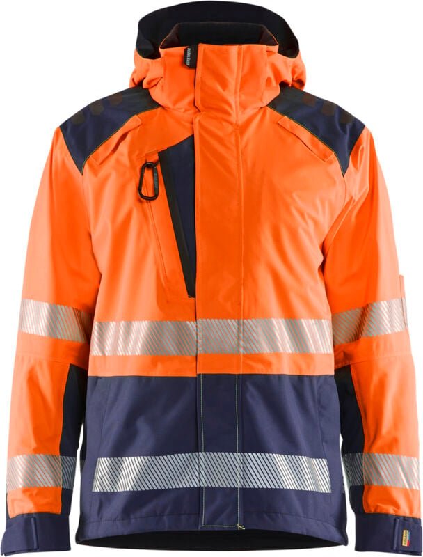Thumbnail - Hardshell-Arbeitsjacke Hochsichtbarkeit 4435 - Orange/Navy XXXL