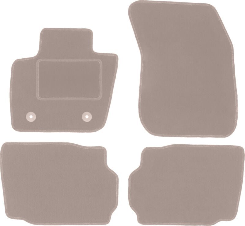 Beige Veloursmatten für: Ford Mondeo MK5 Limousine, Kombi (2015-)