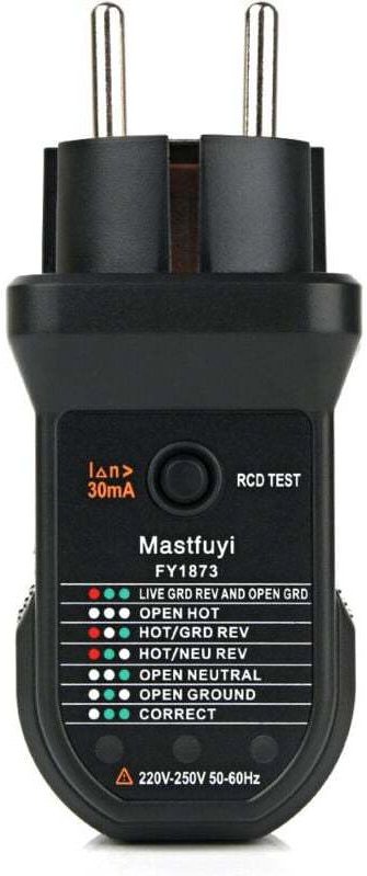 Ulisem Steckdosentester, erweiterter RCD-Steckdosentester, automatischer Neutralleiter, direkter Erdungsleiter, Stromkre...