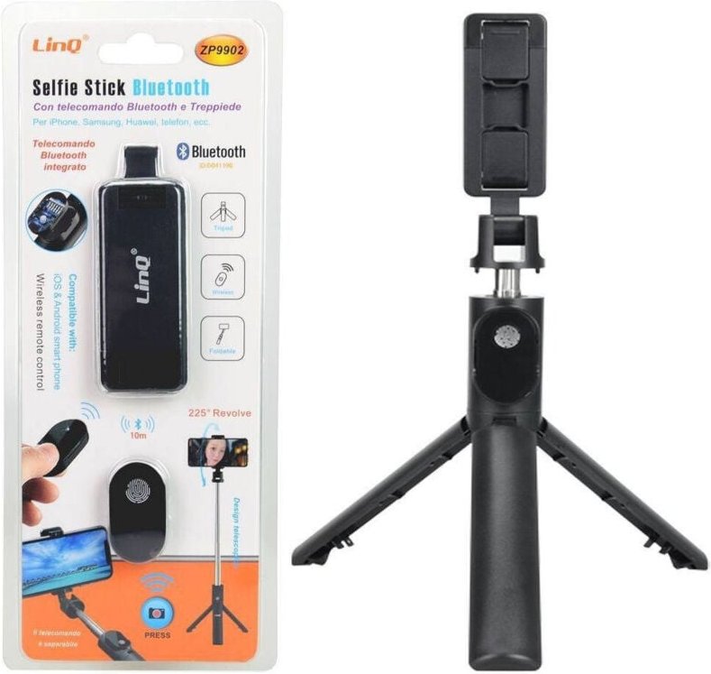 Trade Shop - SELFIE-STICK-UNTERSTÜTZUNG AUKTION JACK AUSZIEHBARER SELBSTAUSLÖSER BLUETOOTH-STICK ZP9902 -