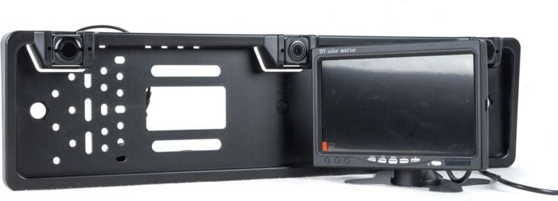 Thumbnail - Rückfahrkamera mit Parksensoren im Kennzeichenrahmen - 7" Display