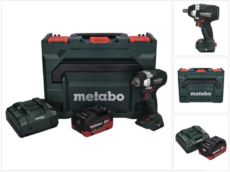 Metabo SSW 18 LT 300 BL Akku Schlagschrauber 18 V 300 Nm Brushless + 1x Akku 5,5 Ah + Ladegerät + metaBOX