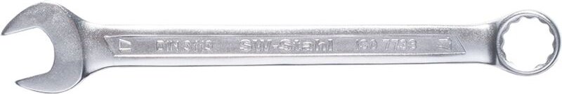 SW-Stahl 00814L Gabelringschlüssel 19 mm I Maulschlüssel SW 19mm I Ringschraubenschlüssel I Doppel-Schraubenschlüssel I ...