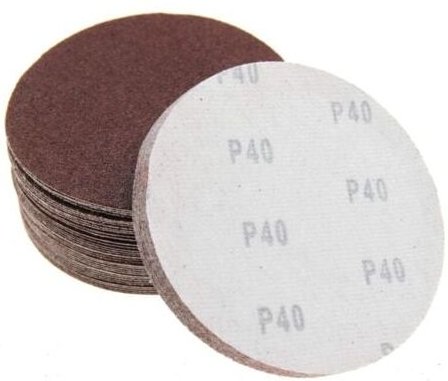 150 mm Schleifscheiben mit Klettverschluss für Schleifmaschinen, ohne Löcher, 40/60/80/100/120, verschiedene Körnungen, ...