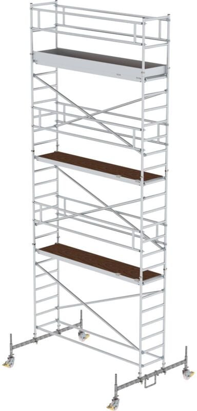 Günzburger Steigtechnik Rollgerüst 0,75 x 3 m mit Fahrbalken Plattformhöhe 6,45 m - 156645