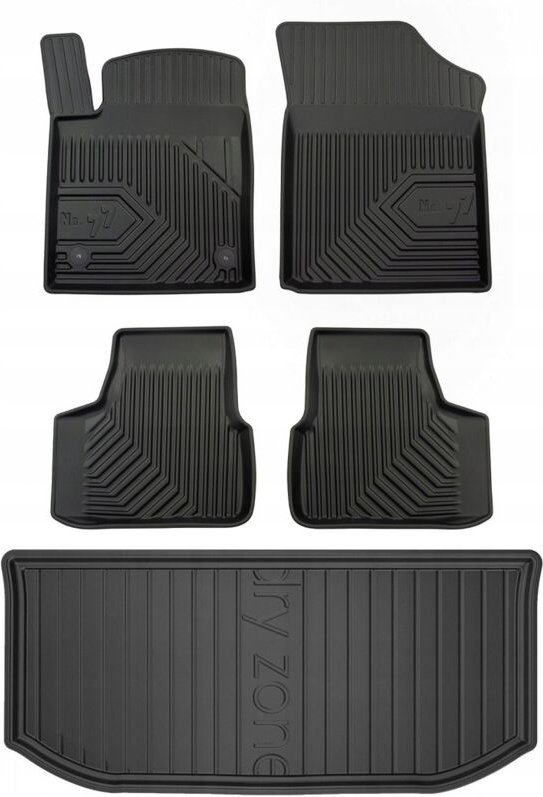 SET 77 Fußmatten und Fußmatten Skoda Citigo Schrägheck 2011-2019 g