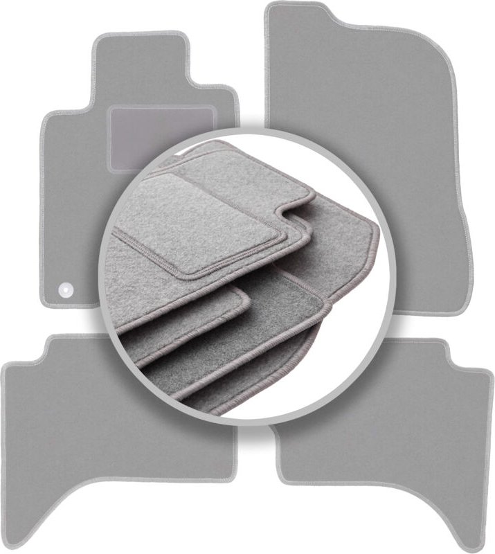 Graue Autofußmatten für: Fiat Fullback Offroad (2015-)