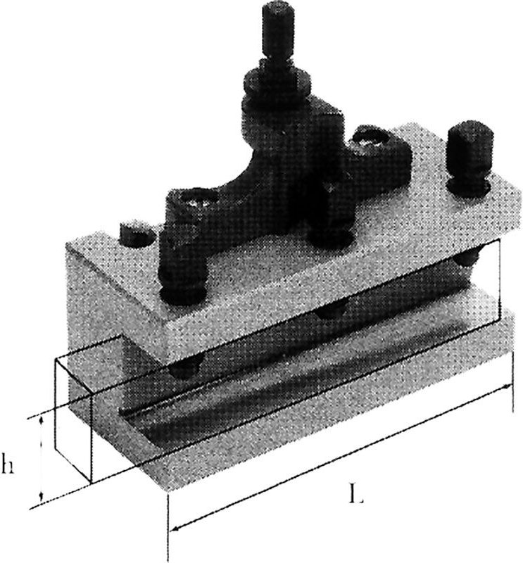 Flachsitz-Werkzeugrevolver fur Drehmaschine 25 x 120 mm Fervi t00b/d