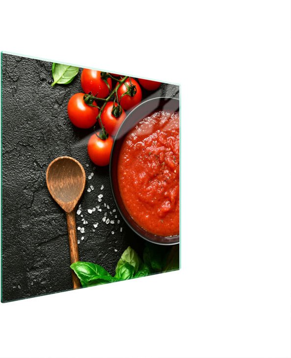 GLAS-SCHUTZPLATTE FÜR HERD 50x52 LEBENSMITTEL