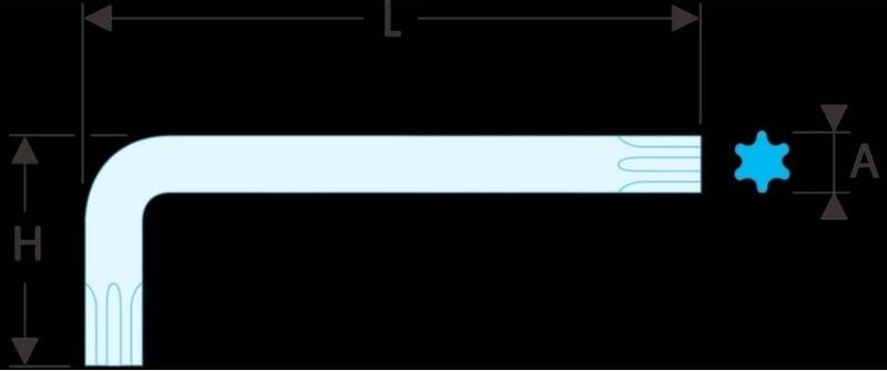 Facom 83H.3 Stiftschluessel lang Sechskant 3 mm