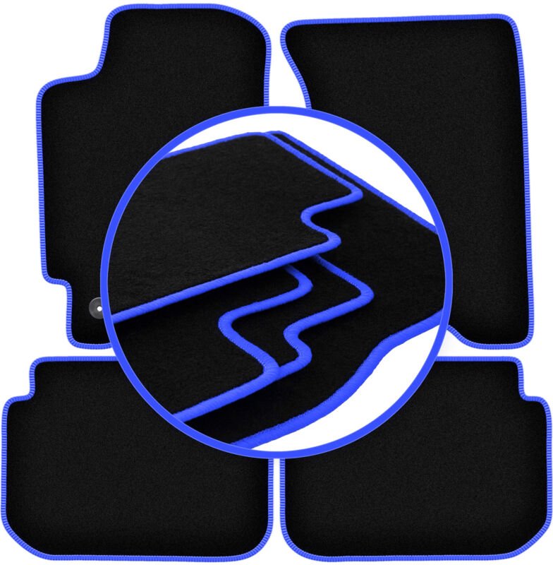 CARLUX-BLUE Autofußmatten für: Subaru Impreza GC mit Lüftungsschlitzen Fließheck, Limousine, Kombi (1992-2001)