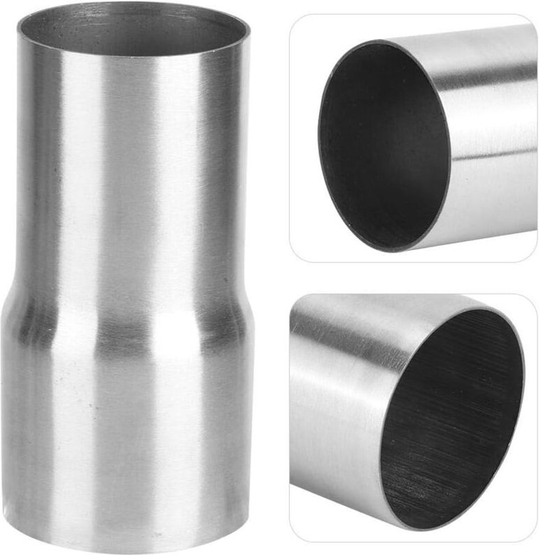 Auspuffrohradapter, 57–63 mm, Auspuffrohradapter, Edelstahl, universelles Auspuffrohr-Verbindungsrohr-Adapter, modifizie...