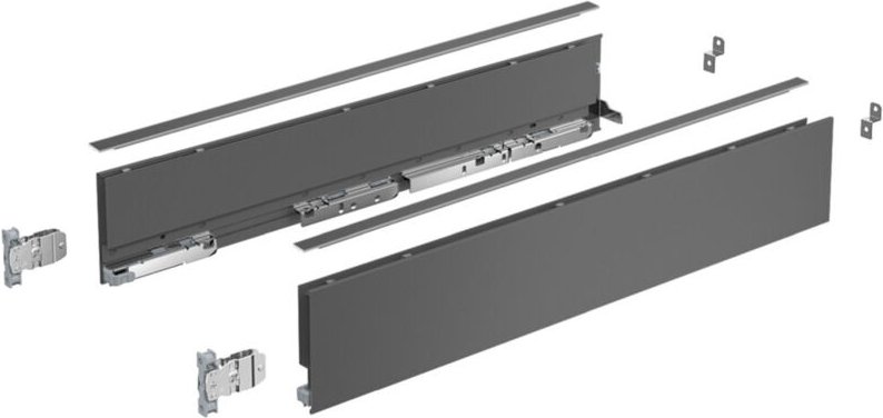 Hettich Zarge AvanTech YOU Set, Höhe 101 mm, NL 450 mm, anthrazit, links und rechts