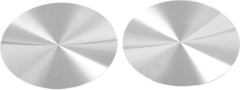 Tlily - 2 Stück Silber Auto Edelstahl Wasserbecher Slot Rutschfeste Cup Coaster Universal Auto Anti-Rutsch-Matte Zubehör