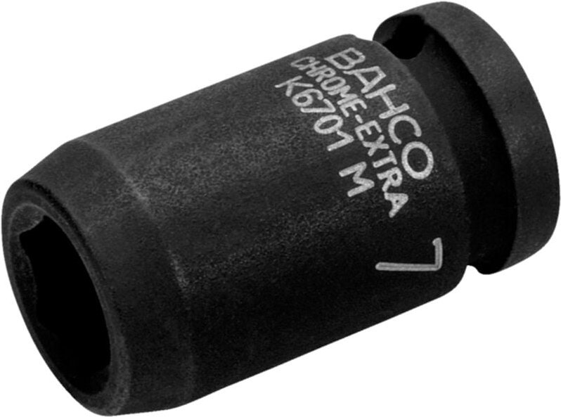 Bahco 1/4 Kraft-Steckschlüssel-Einsatz, Sechskant, 12 mm, phosphatiert