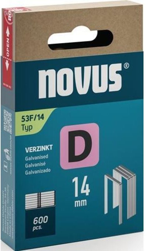 Flachdrahtklammer d Typ 53 f B11,3xL14mm Drahtbreite 1,25 mm