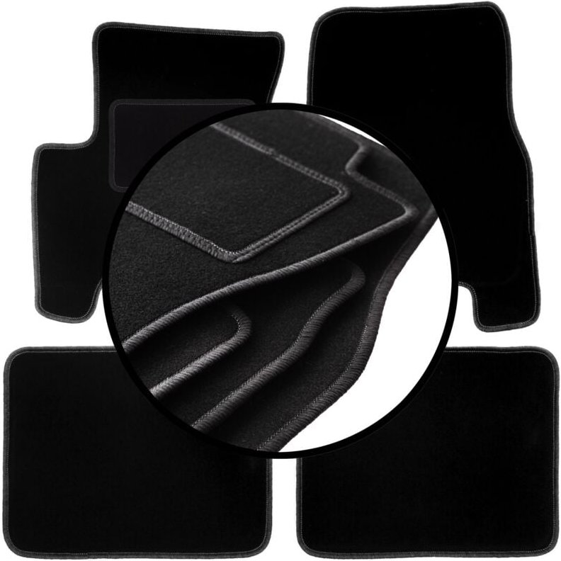 Komplettset Veloursmatten für: SsangYong Korando II (KJ) SUV (1998-2006)